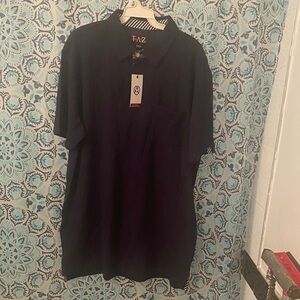 Men's Taz Navy Blue button up Shirt with collar size XXL